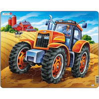 Large Tractor in a Farm Field 37pc
