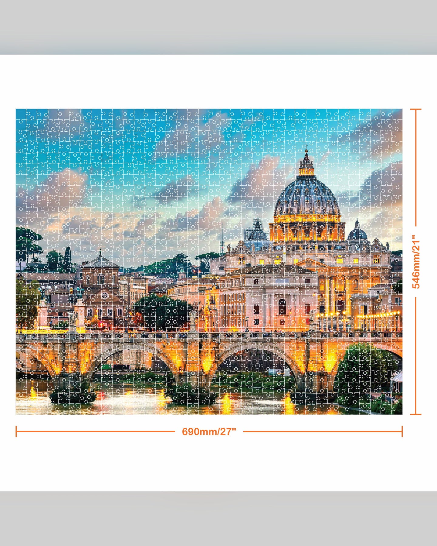 Mindbogglers St. Peter's Basilica 1000-Piece Jigsaw Puzzle-3