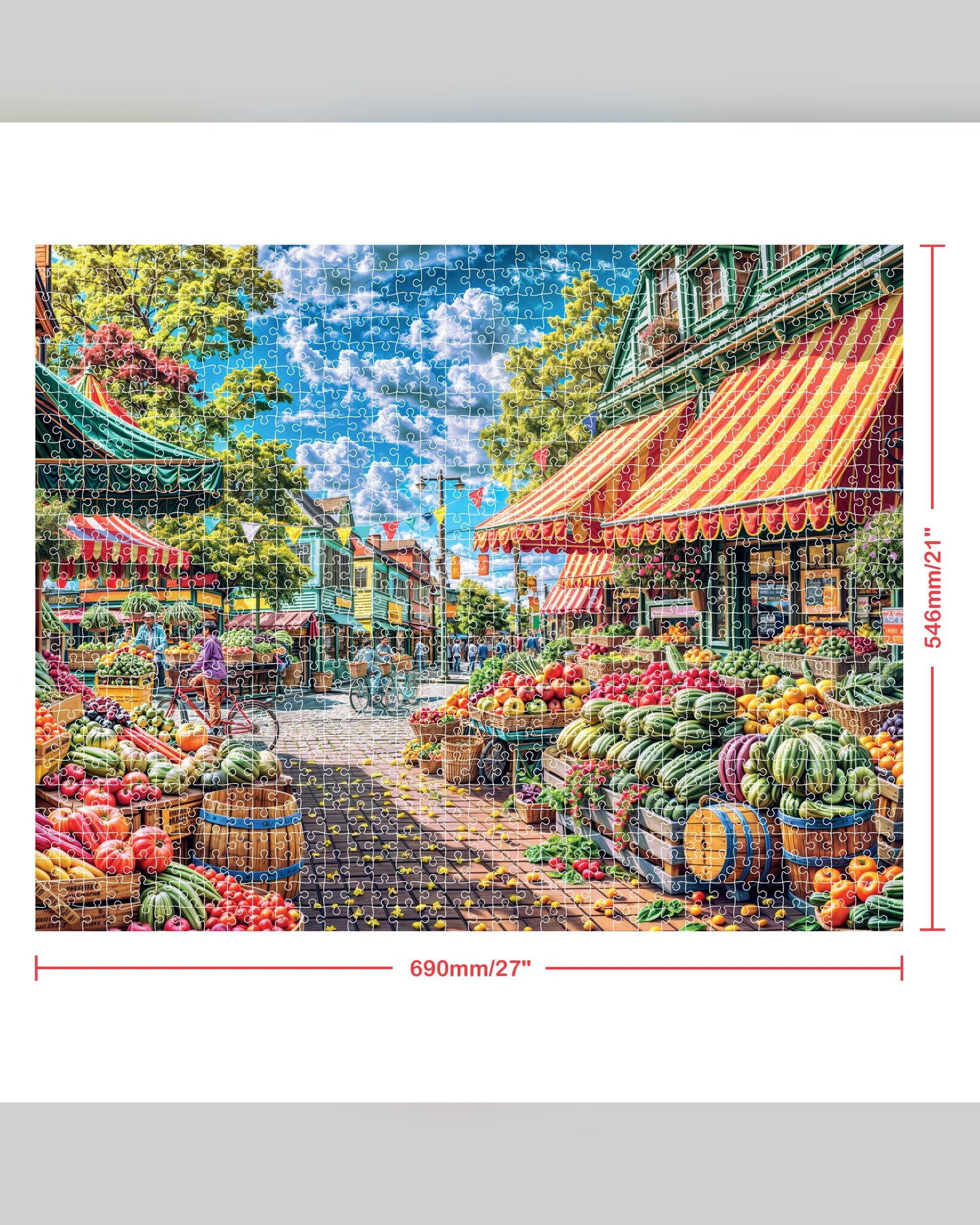 Mindbogglers Farmers Market 1000-Piece Jigsaw Puzzle-3