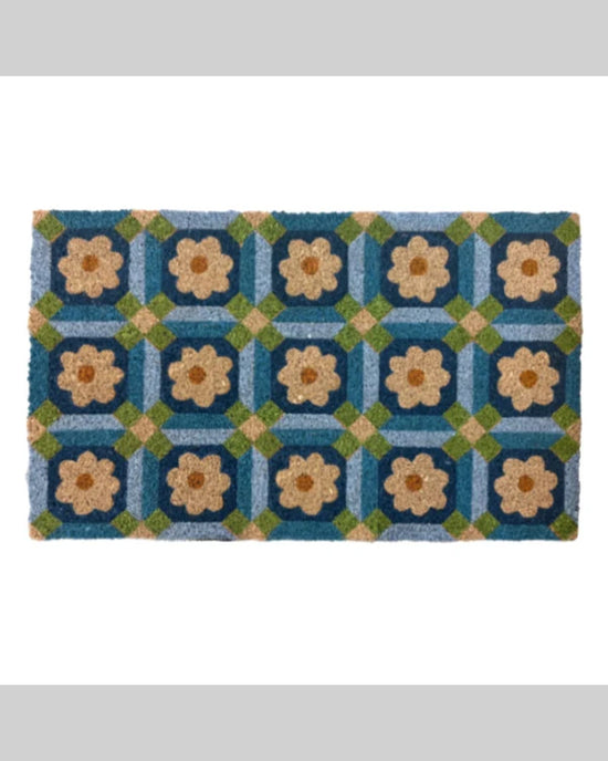 Mosaic Coir Doormat