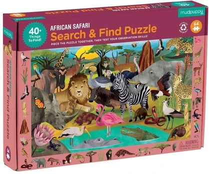 Search & Find African Safari - 64pc