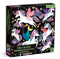 Unicorns Illuminated 300 Piece Glow in the Dark Family Puzzle