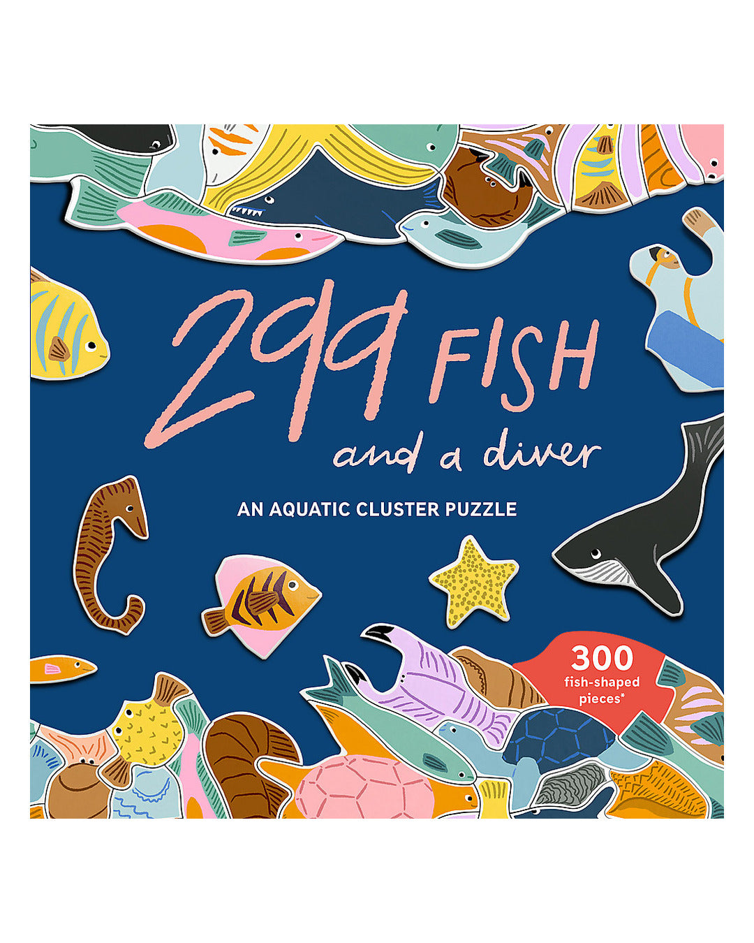 299 Fish and a Diver 299-Piece Jigsaw Puzzle