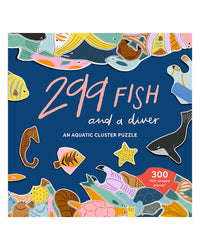 299 Fish and a Diver 299-Piece Jigsaw Puzzle