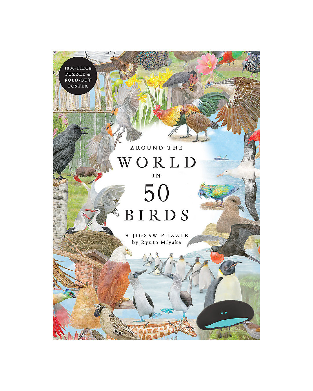 Around the World in 50 Birds 1000-Piece Puzzle