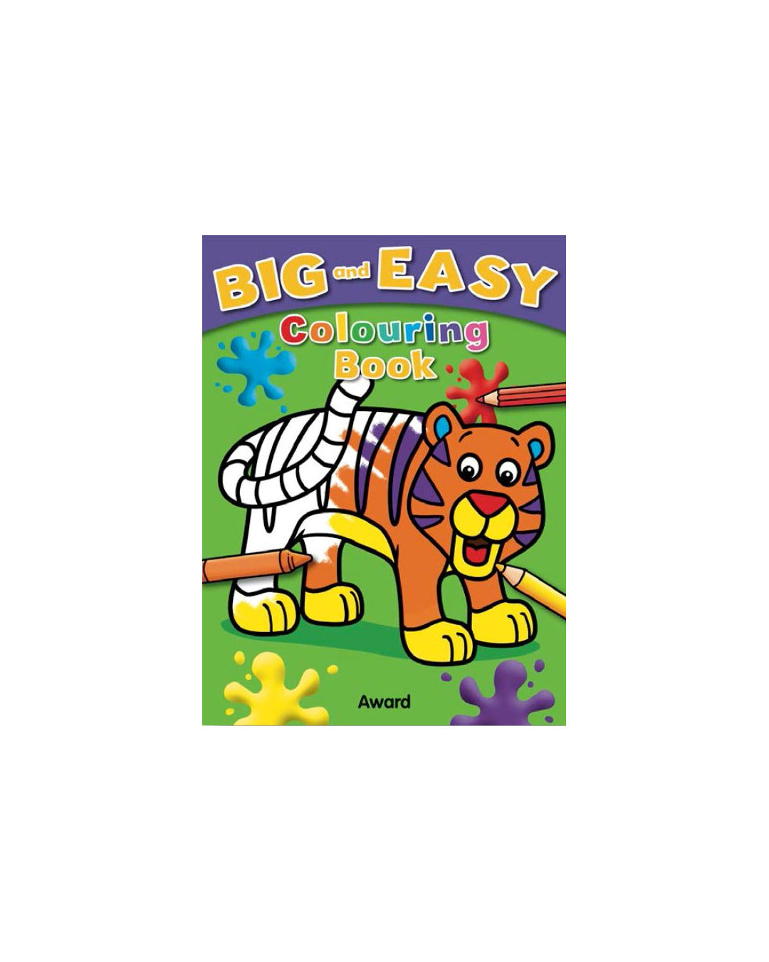 Big and Easy Colouring Book - Tiger by Angela Hewitt
