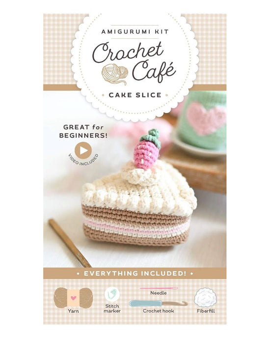 Crochet Cafe Amigurumi Kit Cake Slice