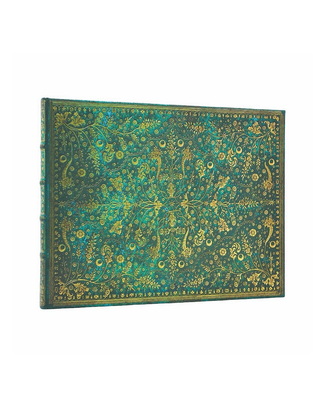 Emerald Flower Unlined Guest Book