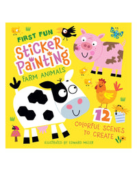 First Fun Sticker Painting: Farm Animals by Edward Miller