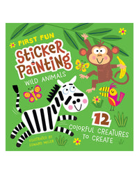First Fun Sticker Painting: Wild Animals by Edward Miller