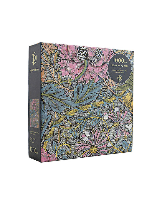 Morris Pink Honeysuckle 1000-Piece Jigsaw Puzzle
