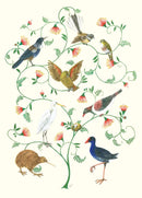 Sue Williams Eight New Zealand Birds Christmas card artwork