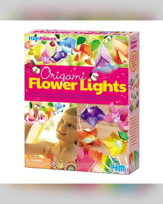 4M Origami Flower Lights Craft Kit
