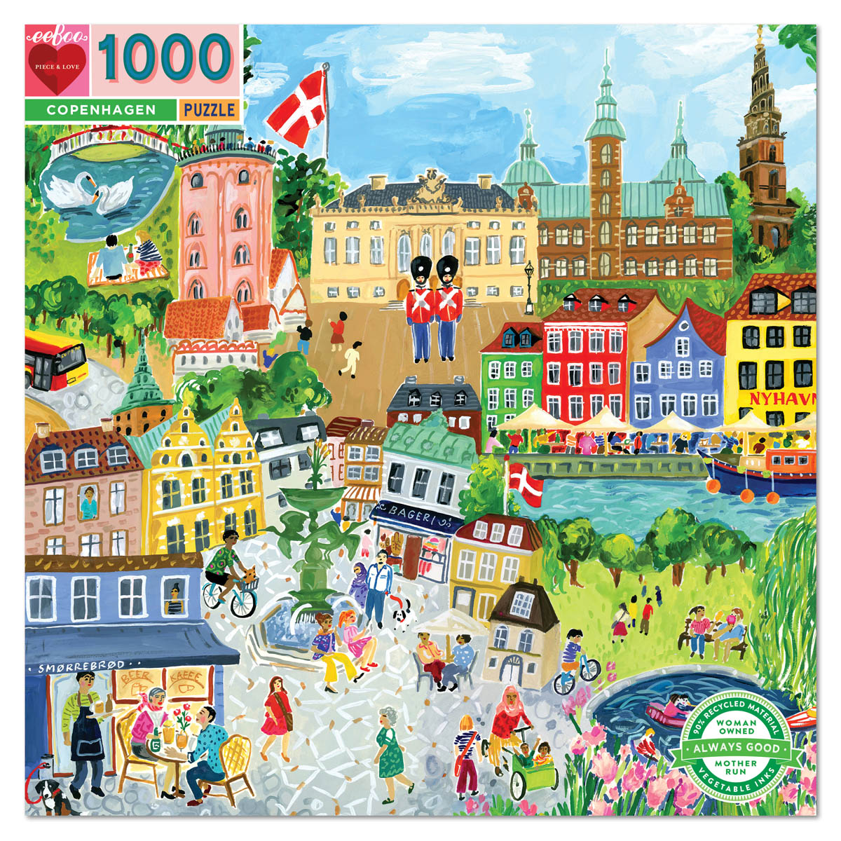 eeBoo 1000pc Puzzle: Copenhagen