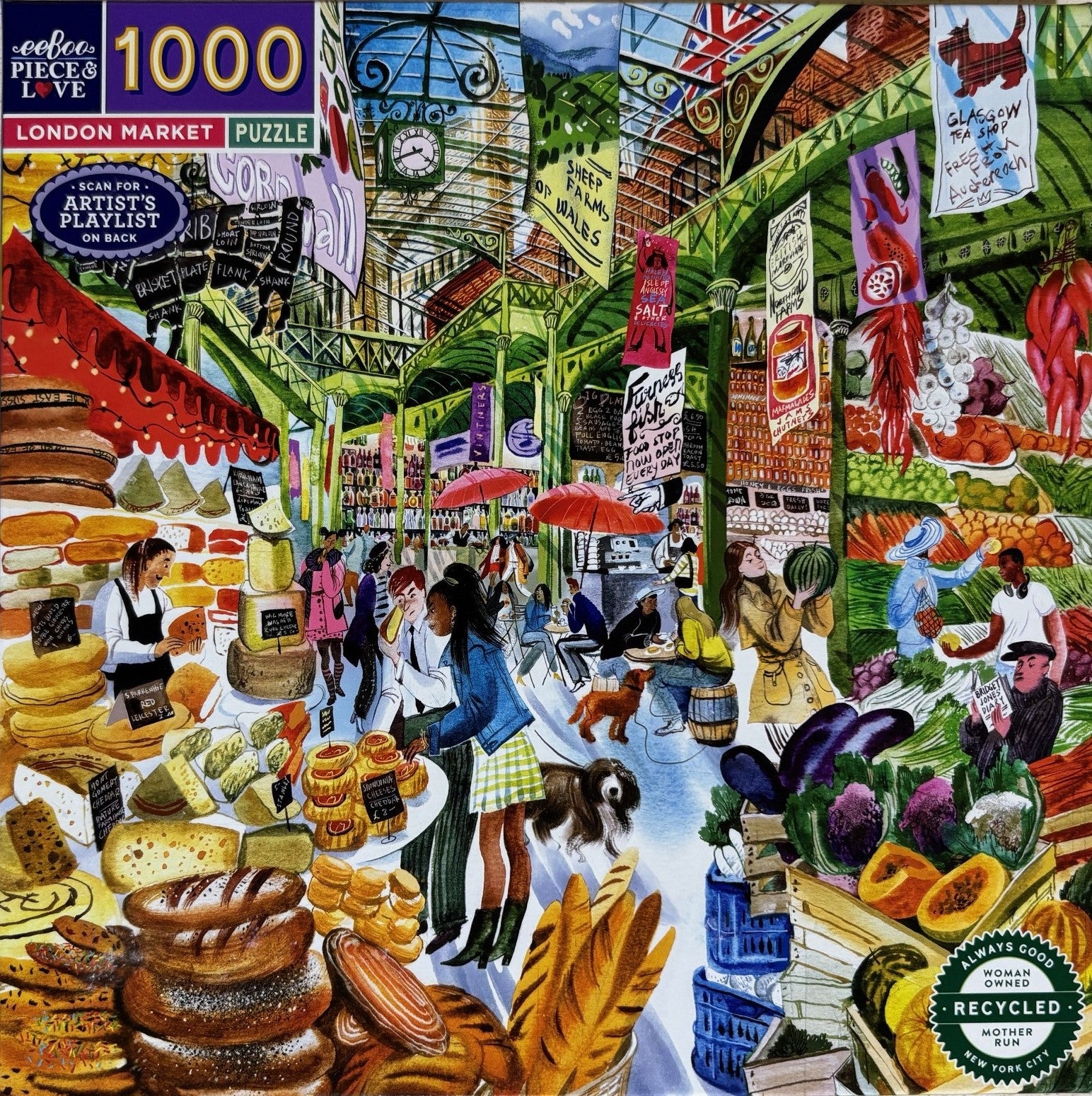 eeBoo 1000pc Puzzle London Market