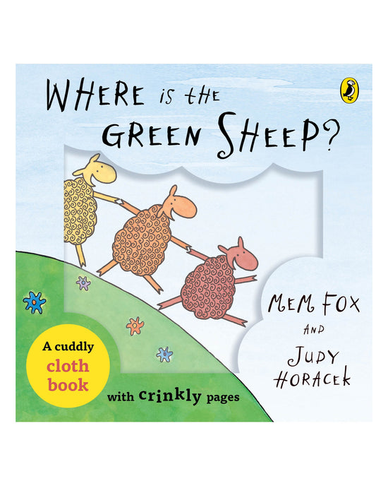 Green Sheep Cuddly Cloth Book