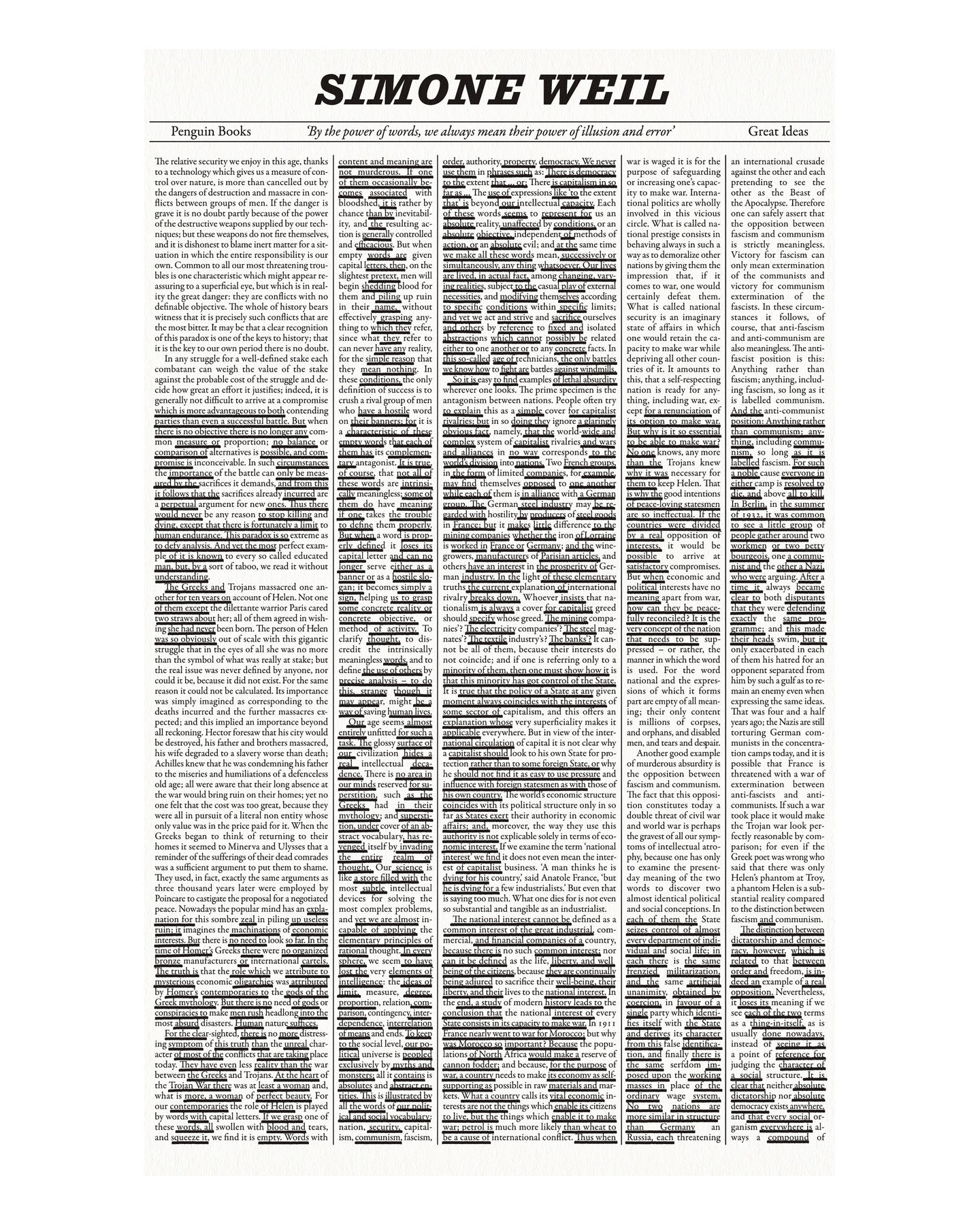 The Power of Words by Simone Weil