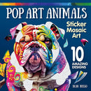 Pop Art Animals Sticker Mosaic Art