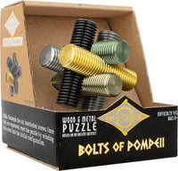 Project Genius Bolts of Pompeii Interlocking Metal Brainteaser Puzzle