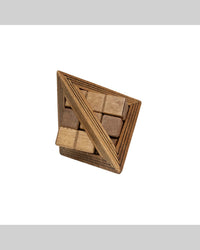Project Genius Egyptian Triglyph Wooden Pyramid Brainteaser