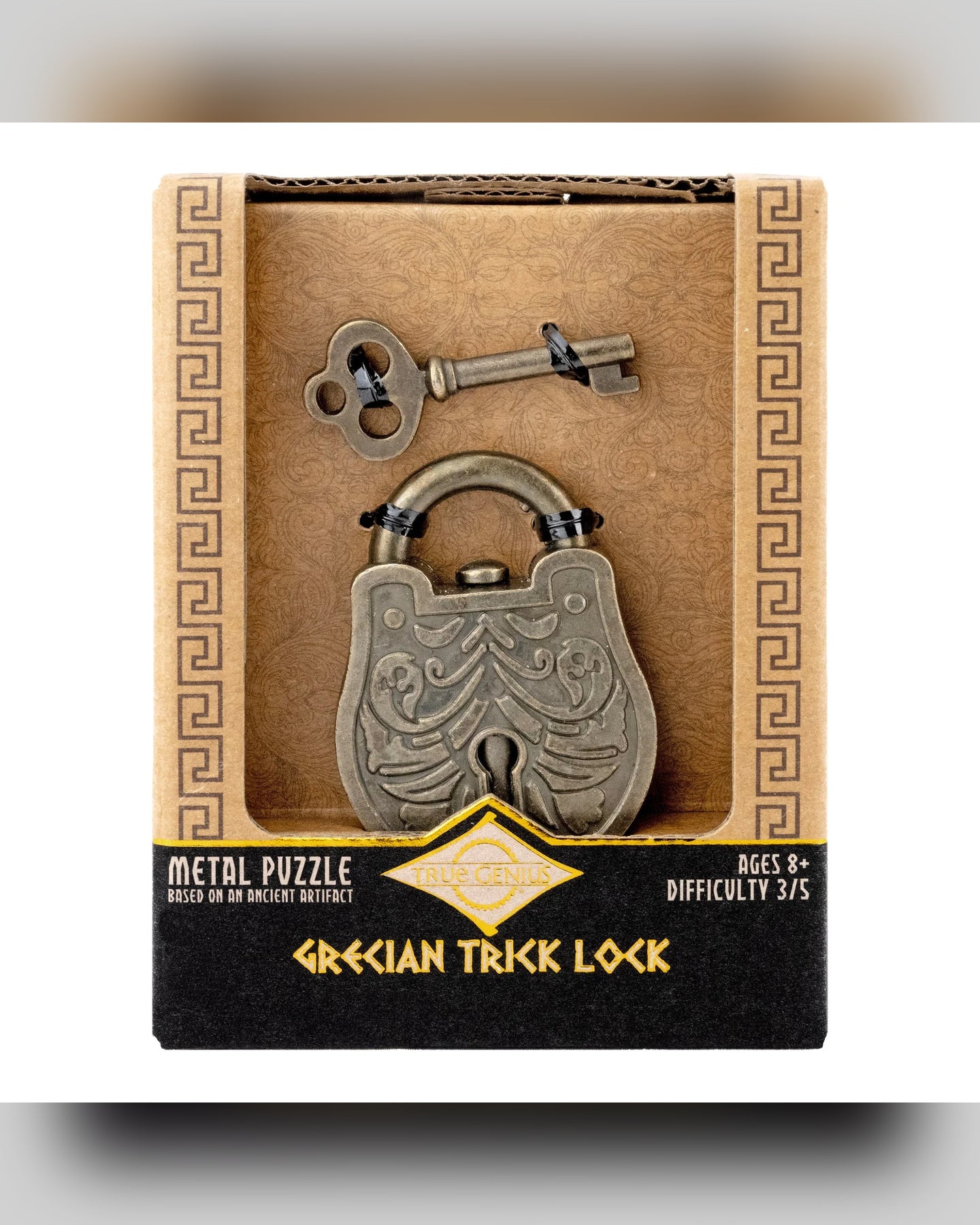 Project Genius Grecian Trick Lock – Theodorus' Key and Lock Puzzle
