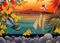 rangitoto-sunset