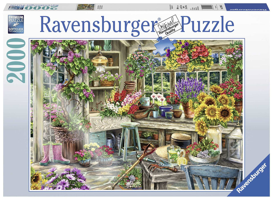 Ravensburger Gardener's Paradise 2,000-piece jigsaw puzzle box