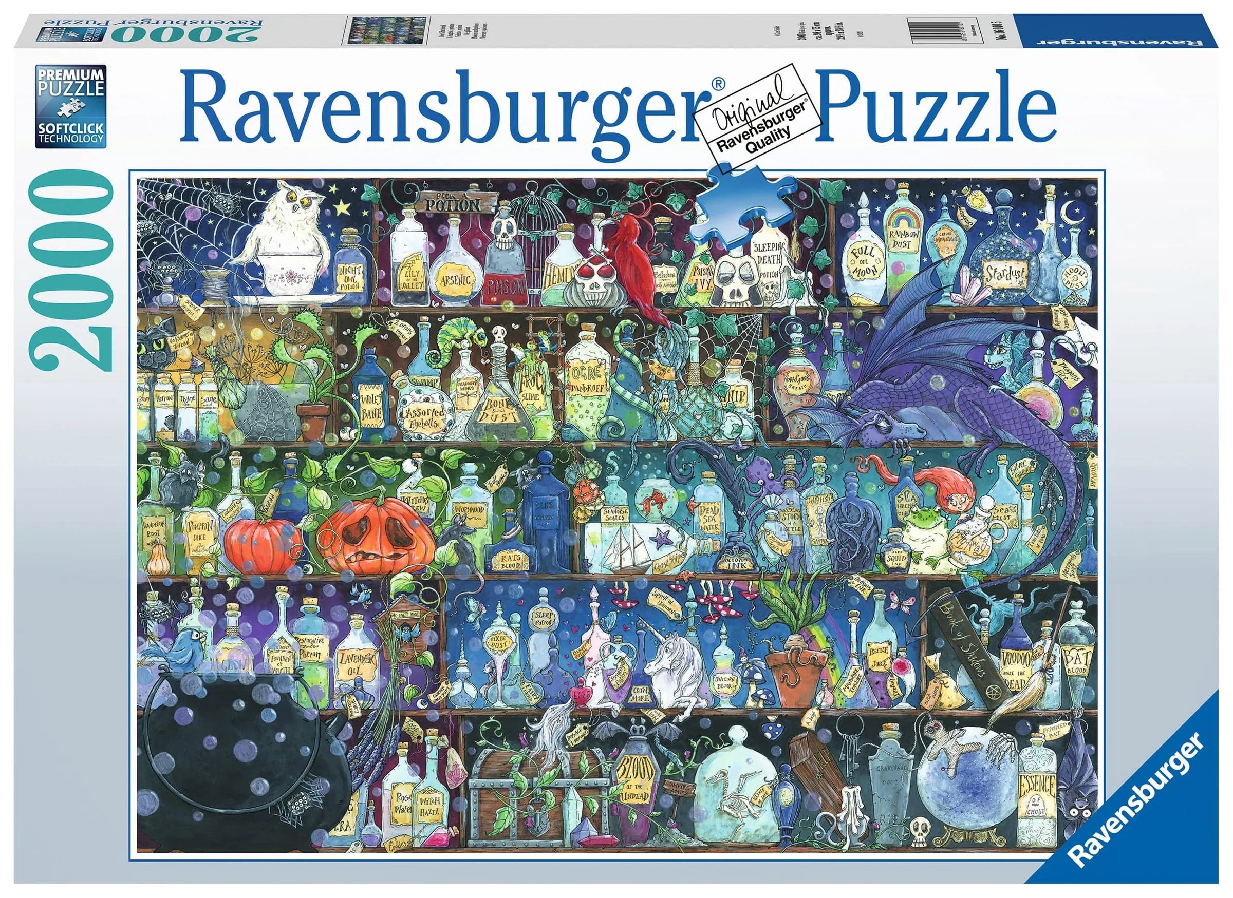 Ravensburger Poisons and Potions 2000 Piece Jigsaw Puzzle