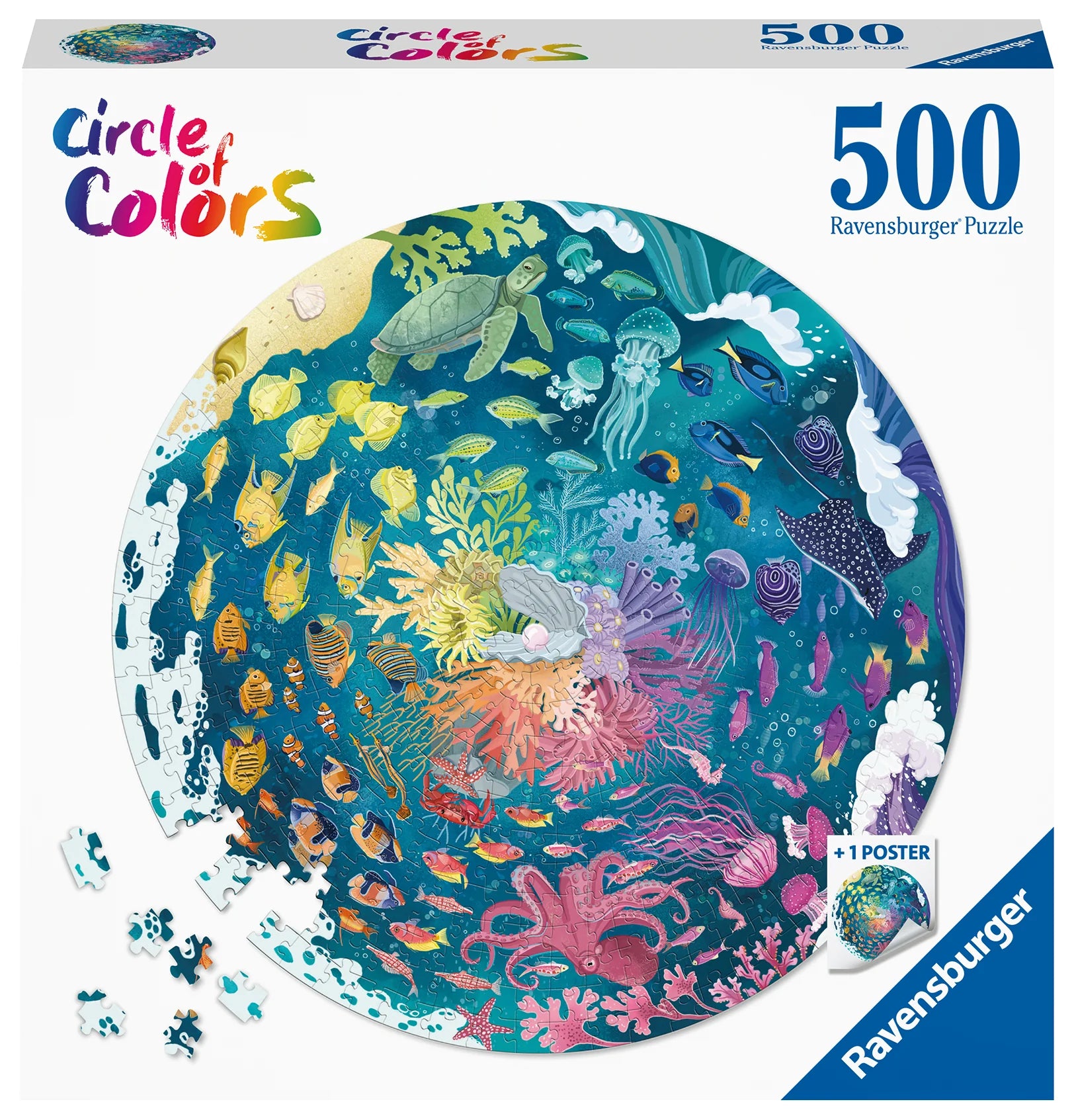 Ravensburger Ocean Circle 500 Piece Jigsaw Puzzle