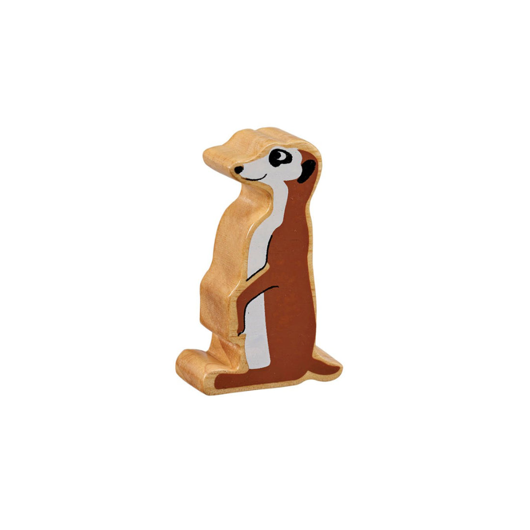 Lanka Kade Brown Meerkat Wooden Animal Figure