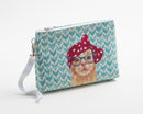 Salisbury Blue Cat Makeup Bag
