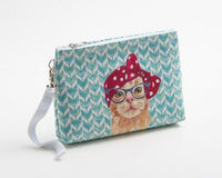 Salisbury Blue Cat Makeup Bag