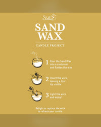 Sand Wax 250gm (500ml vol) Wicks Included
