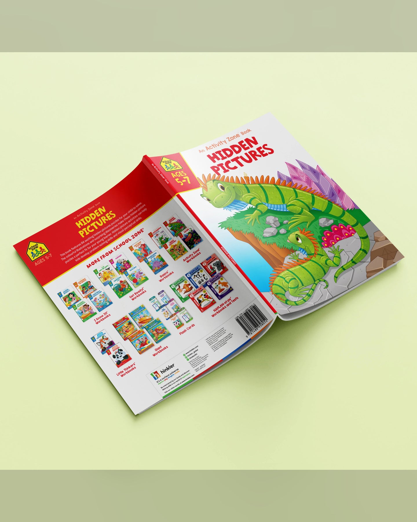 School Zone Activity Zone Hidden Pictures Workbook-4
