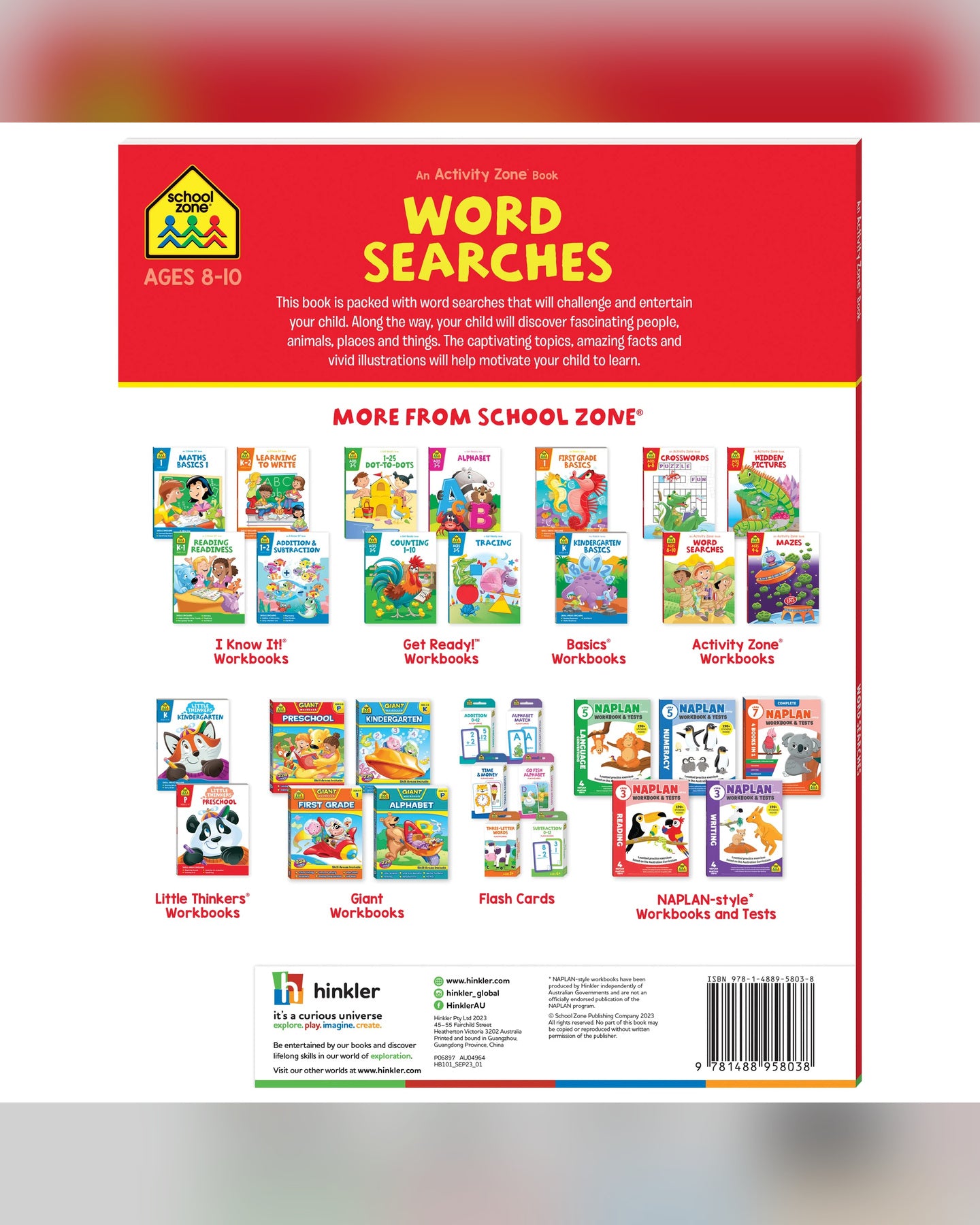 School Zone Activity Zone Word Searches Workbook-2