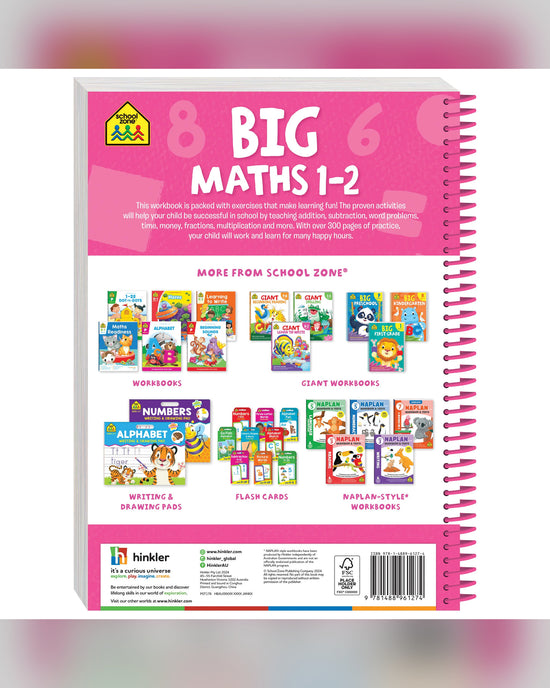 School Zone Big Spiro Maths Workbook