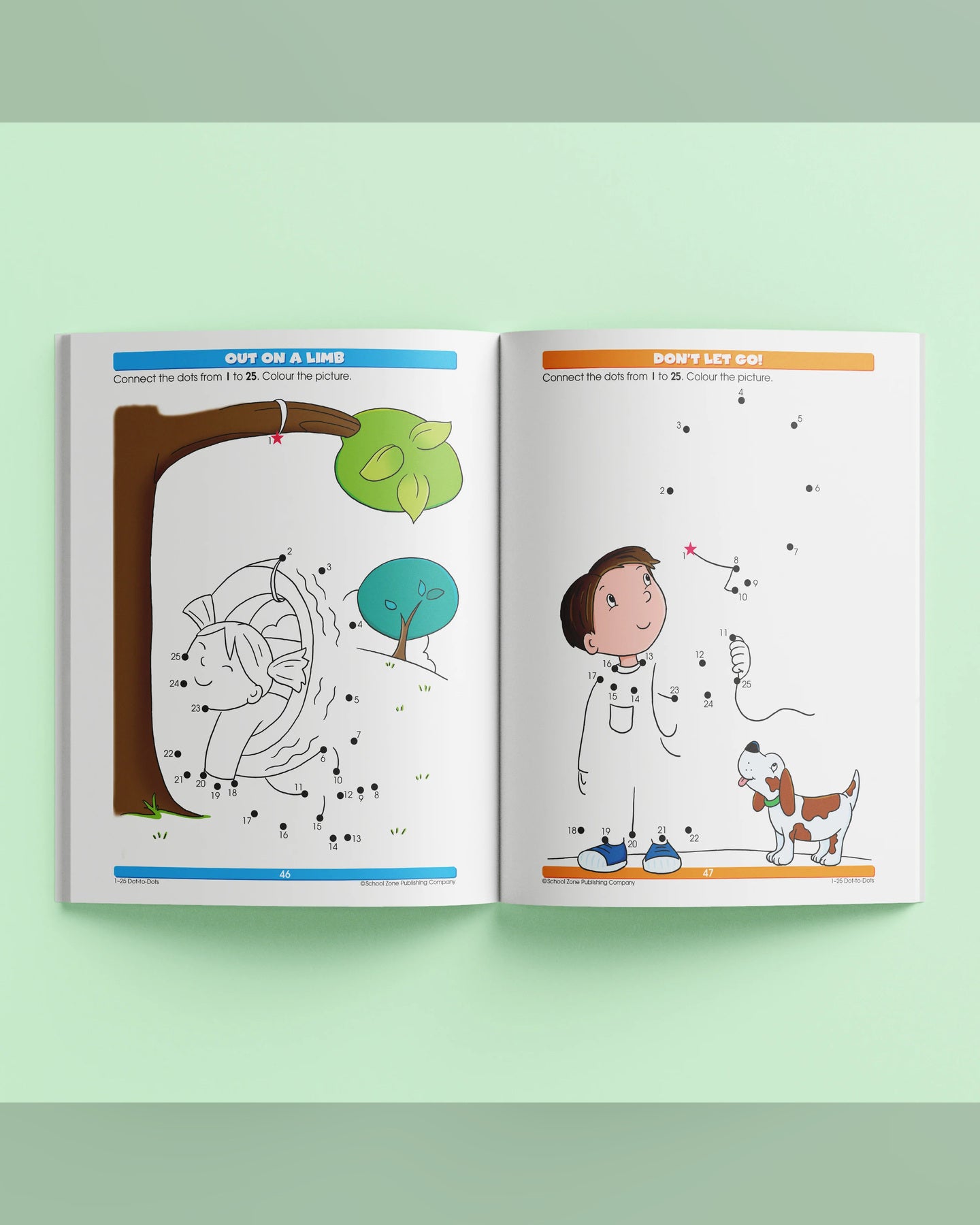 School Zone Get Ready 1-25 Dot-to-Dot Workbook-3