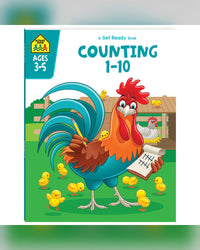 School Zone Get Ready Counting 1-10 Workbook