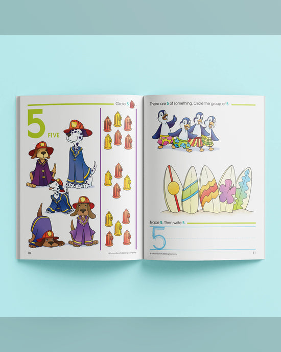 School Zone Get Ready Counting 1-10 Workbook
