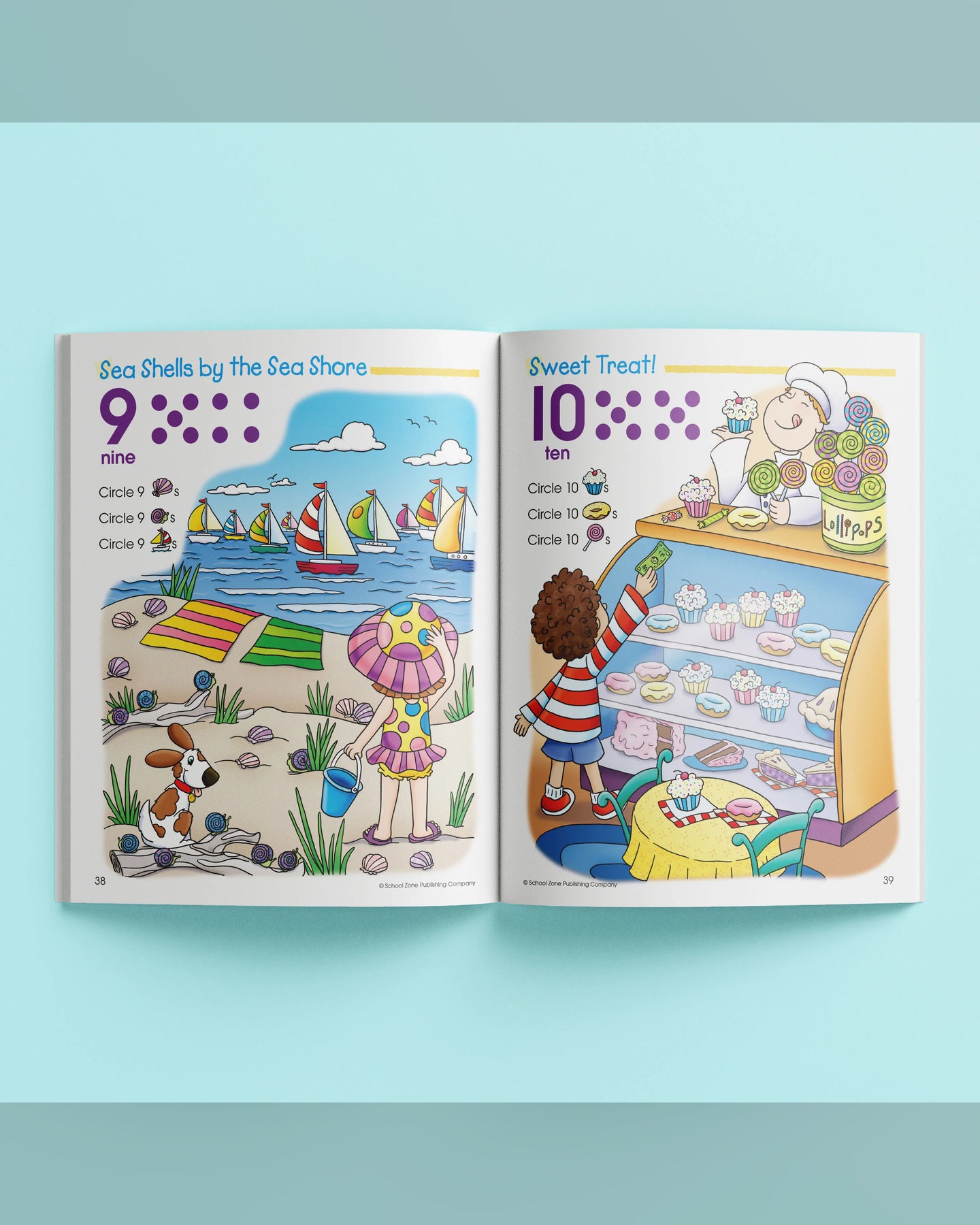 School Zone Get Ready Counting 1-10 Workbook-3
