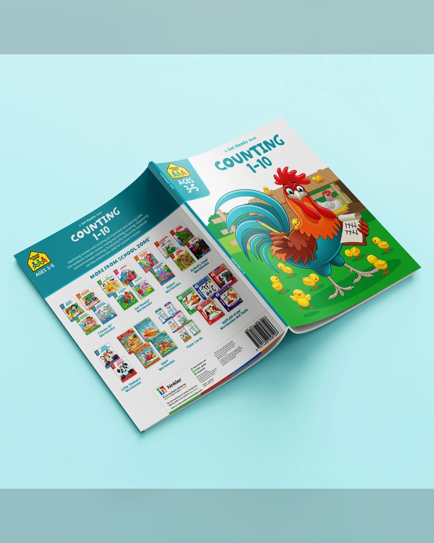School Zone Get Ready Counting 1-10 Workbook-4