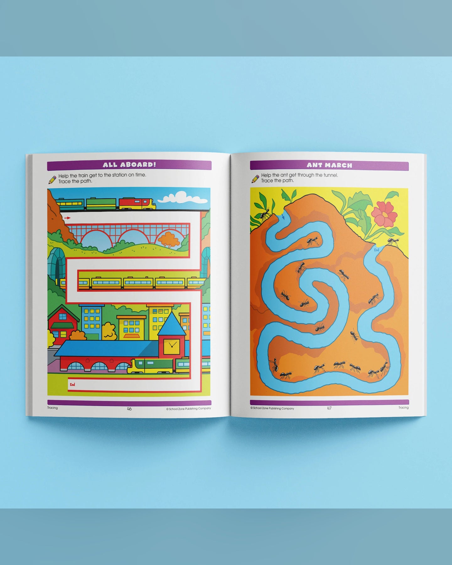School Zone Get Ready Tracing Workbook-3