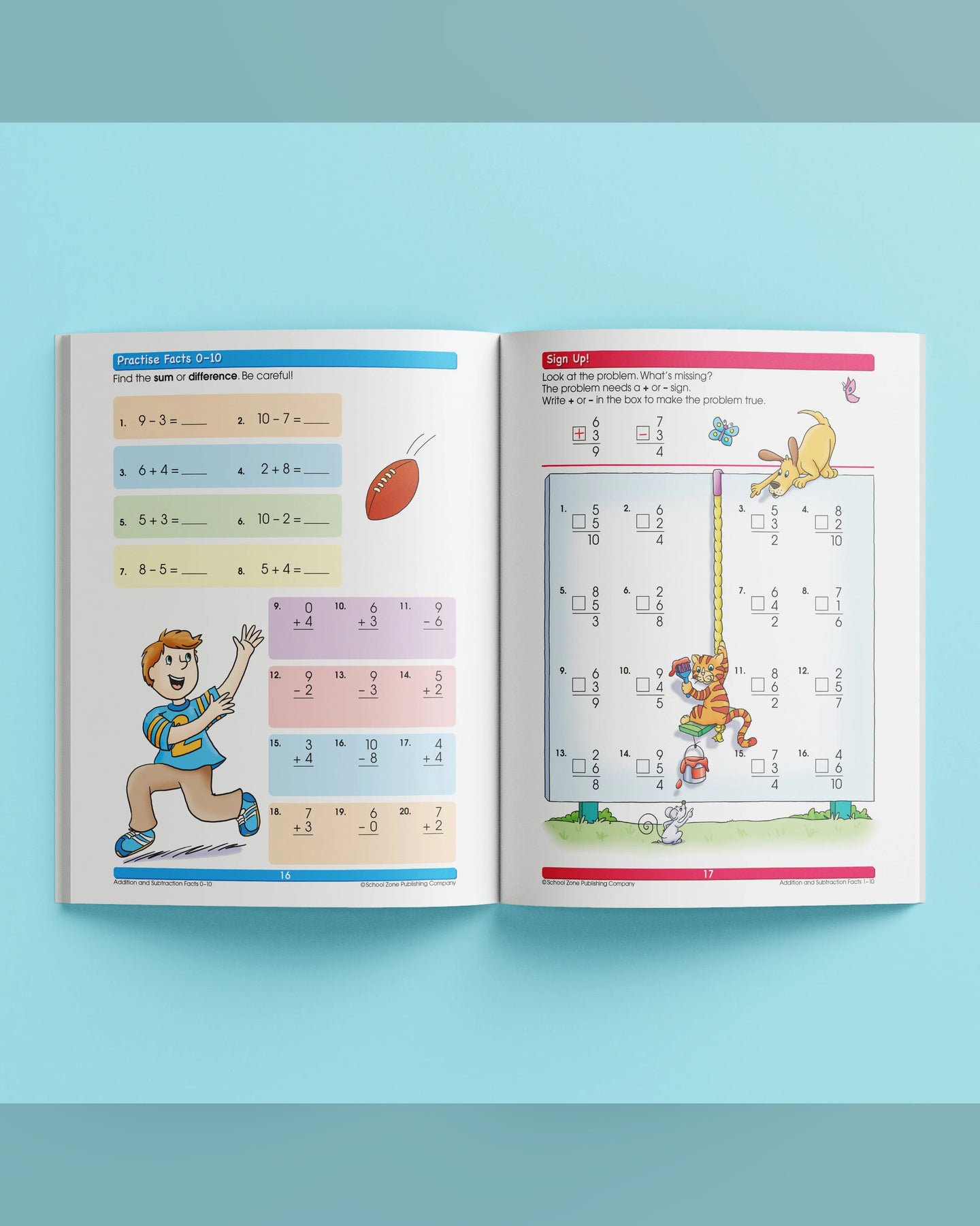 School Zone I Know It! Addition & Subtraction Workbook-1