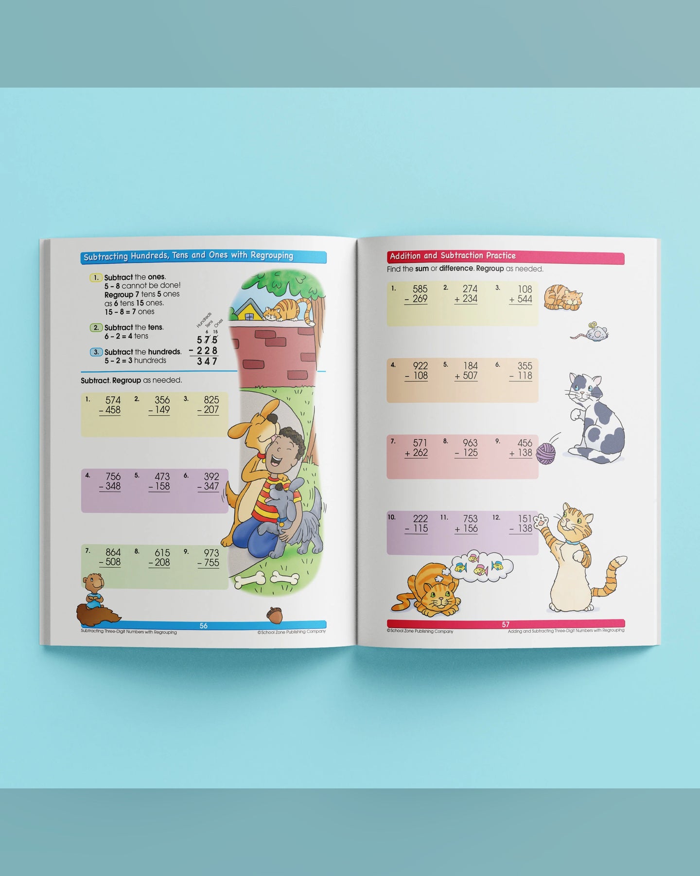 School Zone I Know It! Addition & Subtraction Workbook-3