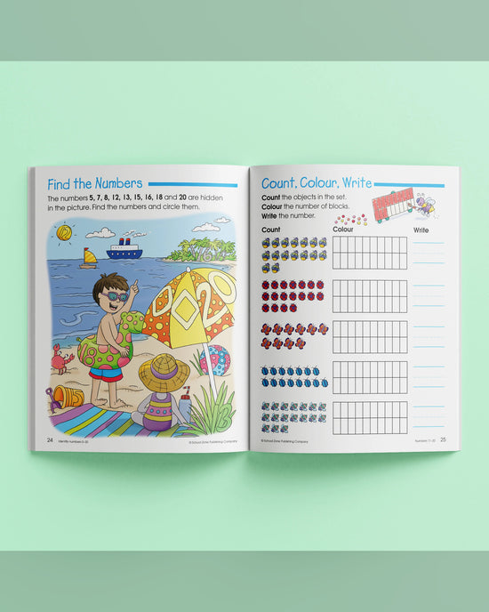 School Zone I Know It! Maths Basics 1 Workbook