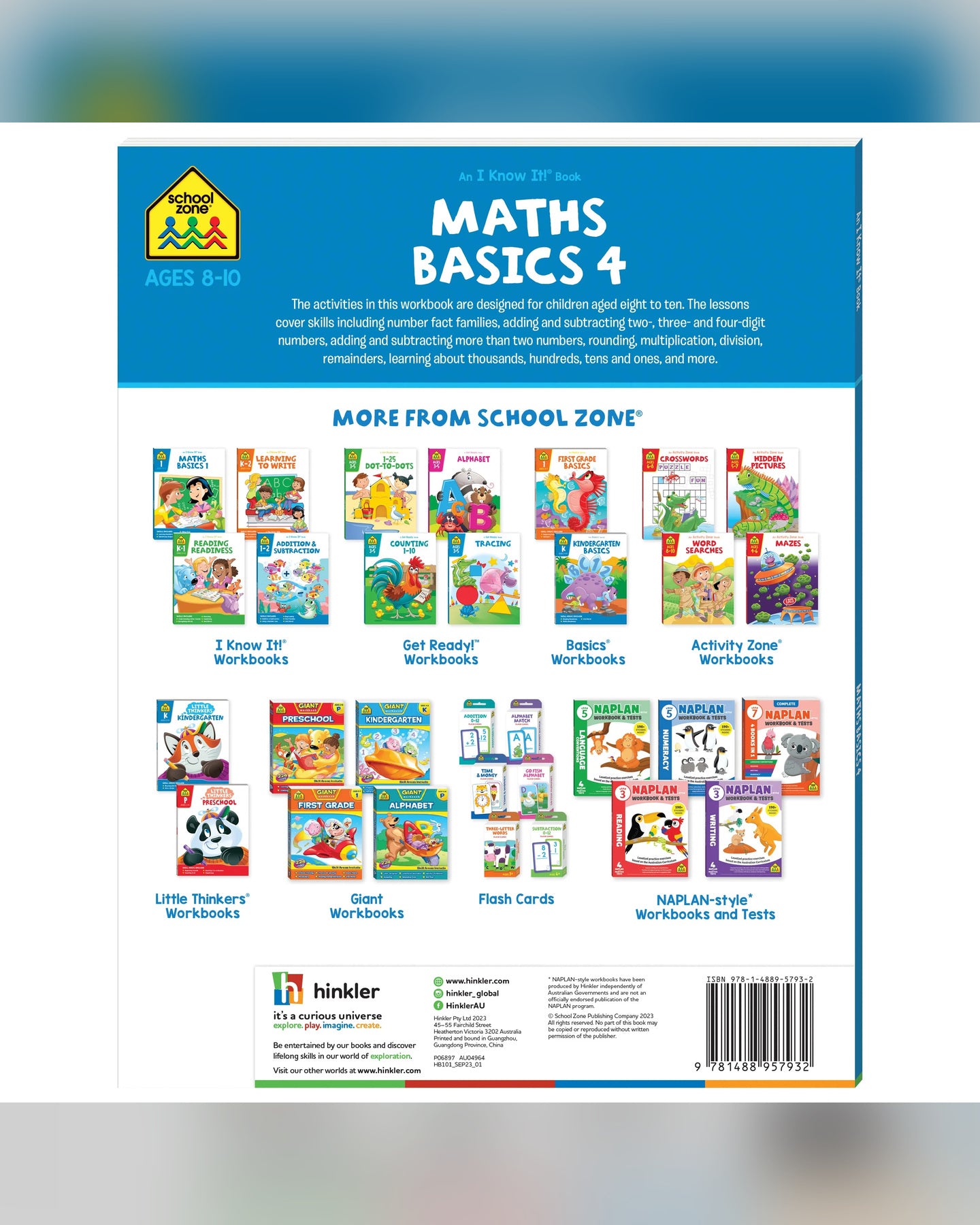 School Zone I Know It! Maths Basics 4 Workbook-2