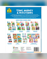 School Zone I Know It! Time, Money & Fractions Workbook-2