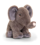 Keeleco Elephant 18 cm grey recycled soft toy