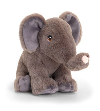 Keeleco Elephant 18 cm grey recycled soft toy