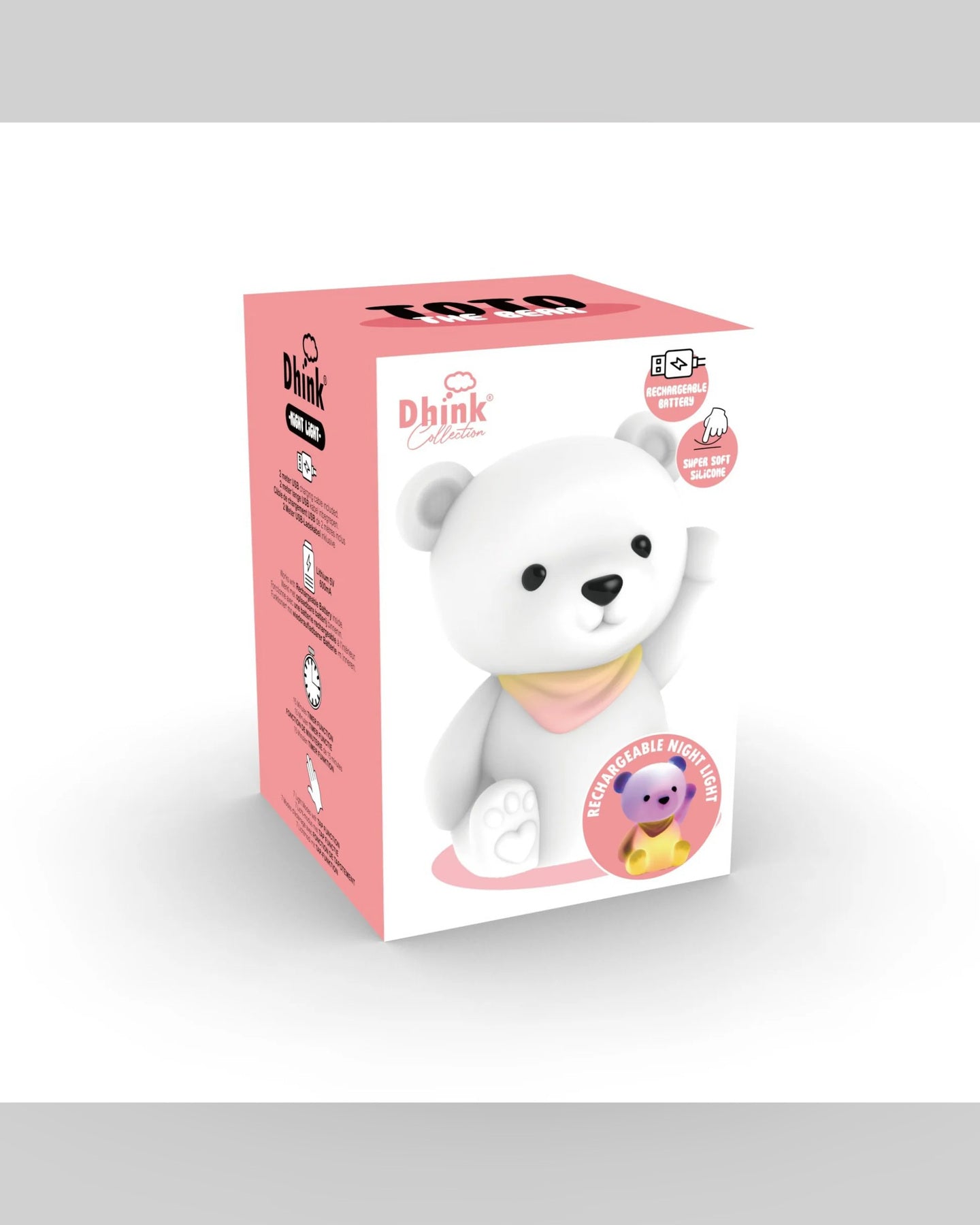 Squishy Toto the Teddy USB Rechargeable Night Light